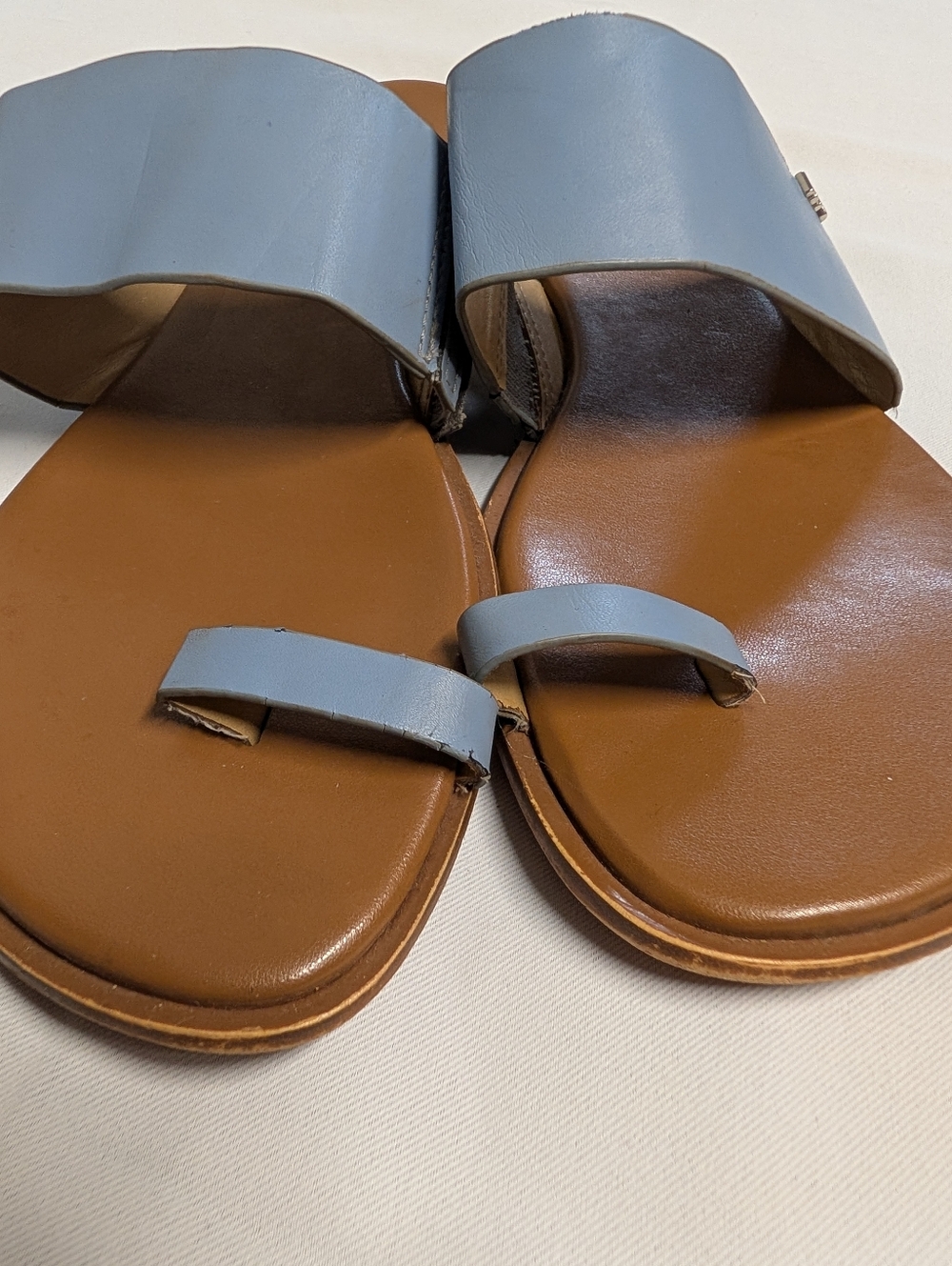 MICHAEL Michael Kors August Blue Slide Sandals for Women Size 10 - Picture 16 of 16